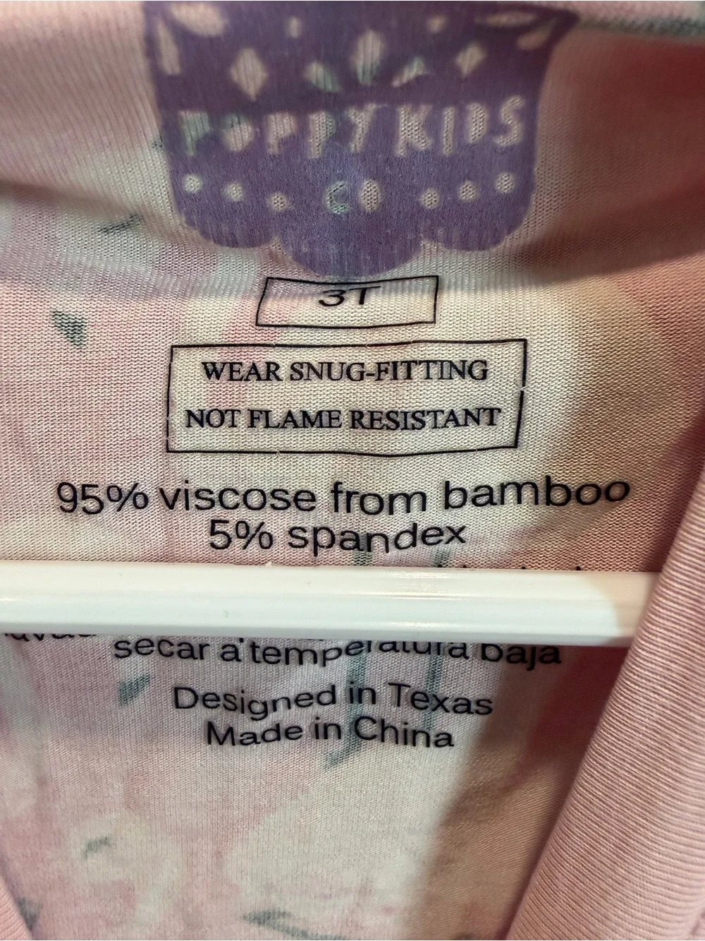 Girls Pink Flamingo bamboo Pajama Set - Soft Long Sleeve & Pants